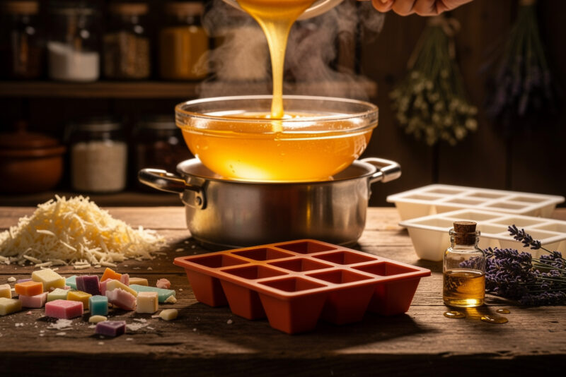 Comment faire fondre du savon sans eau ?