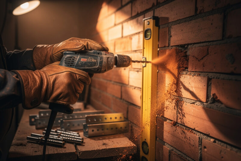 Comment fixer une étagère lourde sur un mur en brique creuse ?