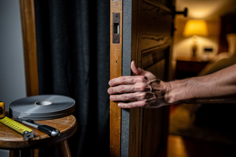 Comment isoler phoniquement une porte de chambre pas cher