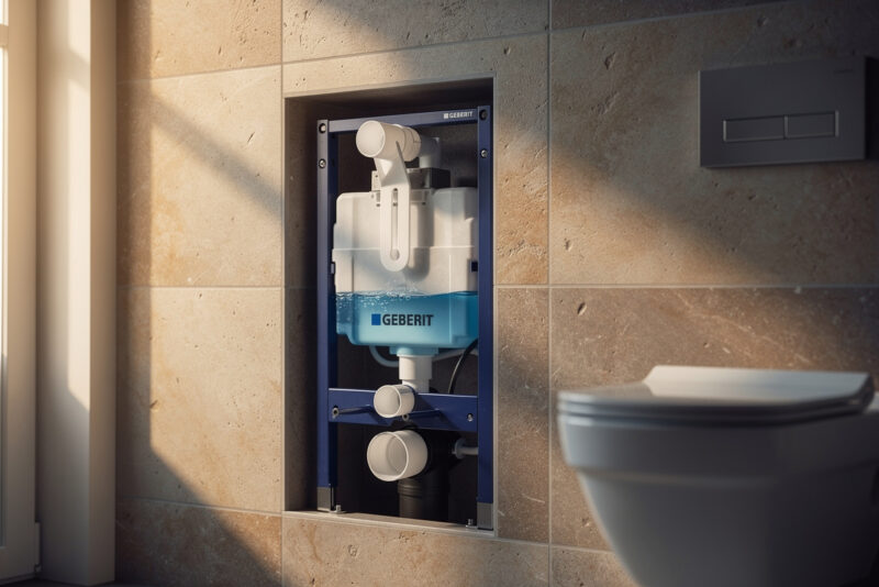Flotteur WC suspendu Geberit bloqué en position haute : réparer
