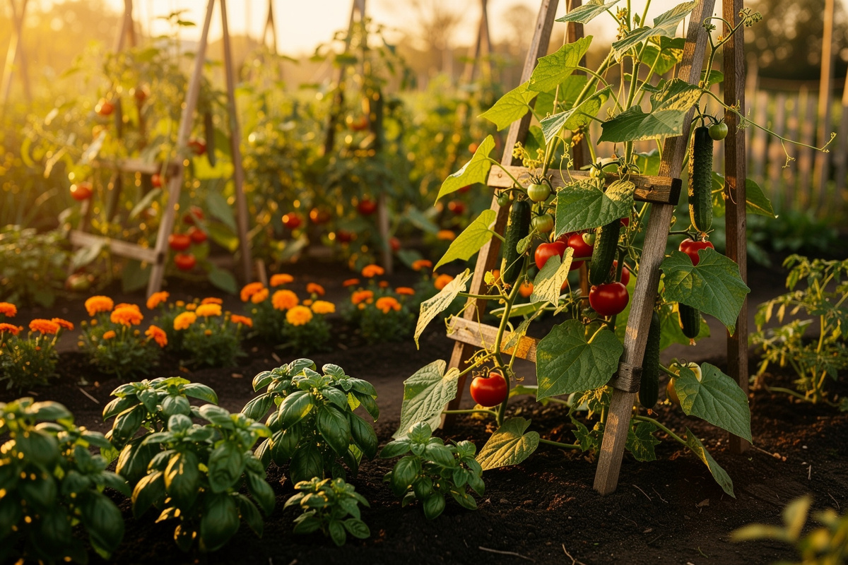 Peut-on associer concombres et tomates au potager ?
