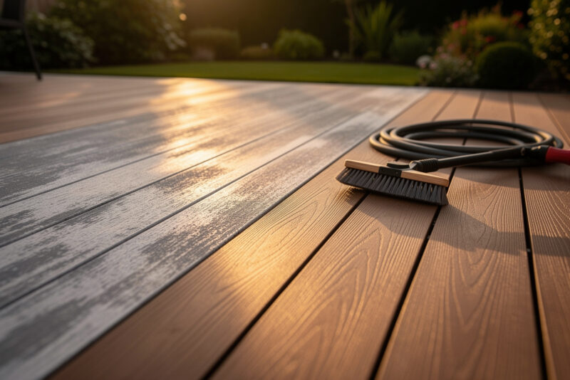 Que faire si ma terrasse composite se décolore ?