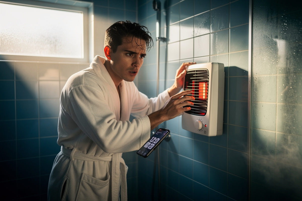 Radiateur soufflant salle de bain : pourquoi s'éteint-il après 2 min ?