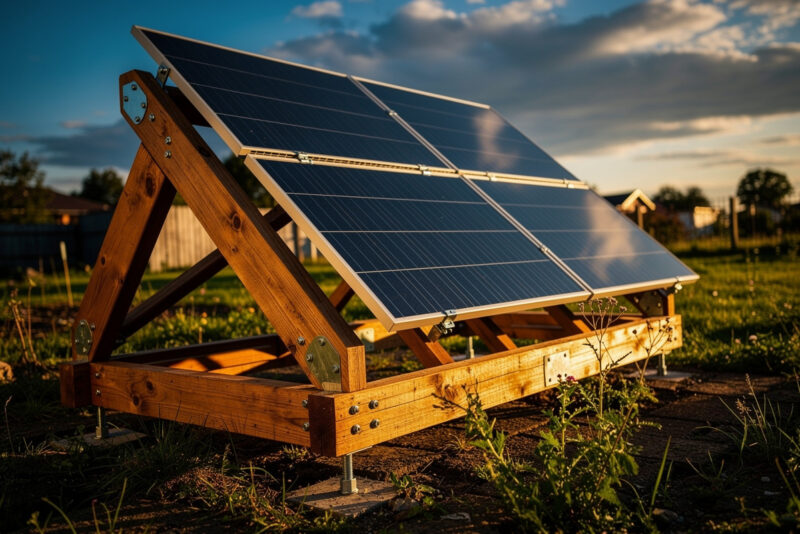 Fabriquer un support panneau solaire en bois : guide pratique