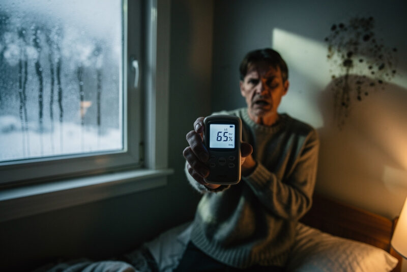 Taux d’humidité à 65 % dans la maison : que faire ?